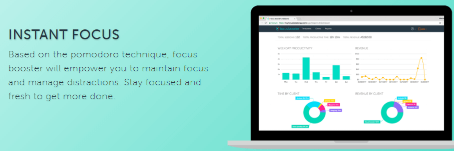 The Focus Booster app.
