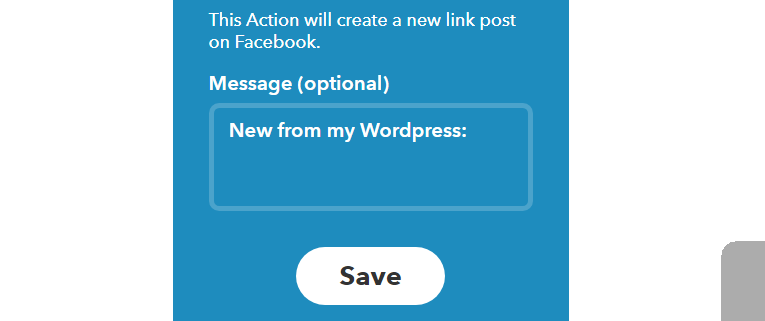 Your default WordPress blog sharing message.