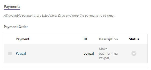 LearnPress' default payment method.