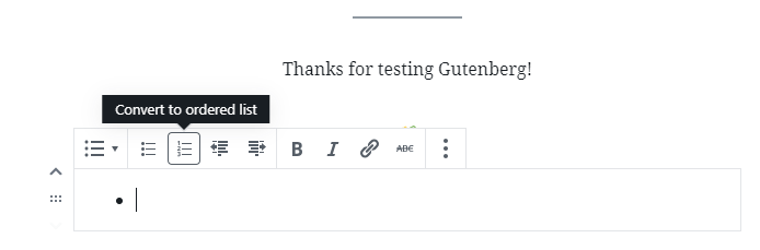 Editing Gutenberg blocks.