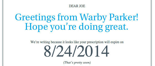 A look at one of Warby Parker's most popular email marketing campaigns.