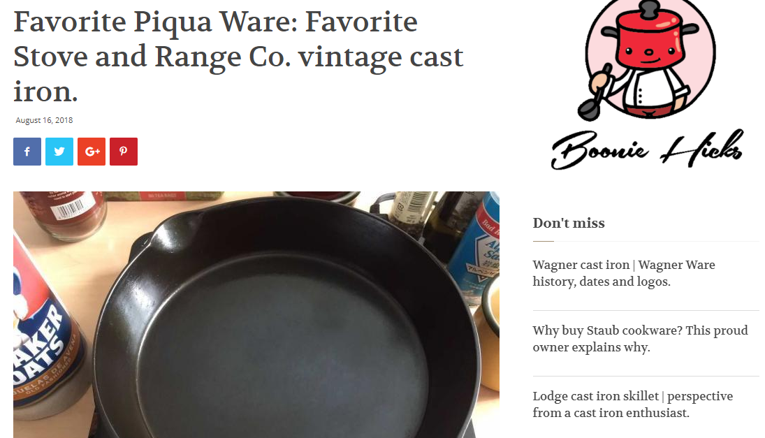 A cast-iron pan review.