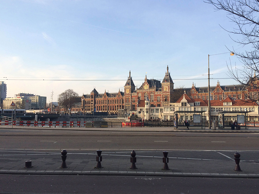 Amsterdam-Central-Station-at-Sunset-LWB