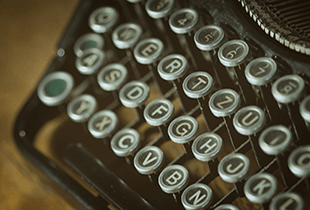 A typewriter.