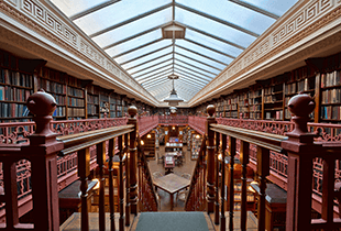 A large library.