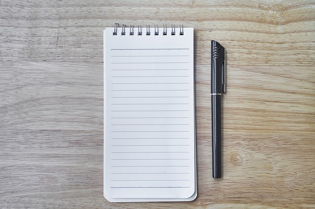 A blank notepad.