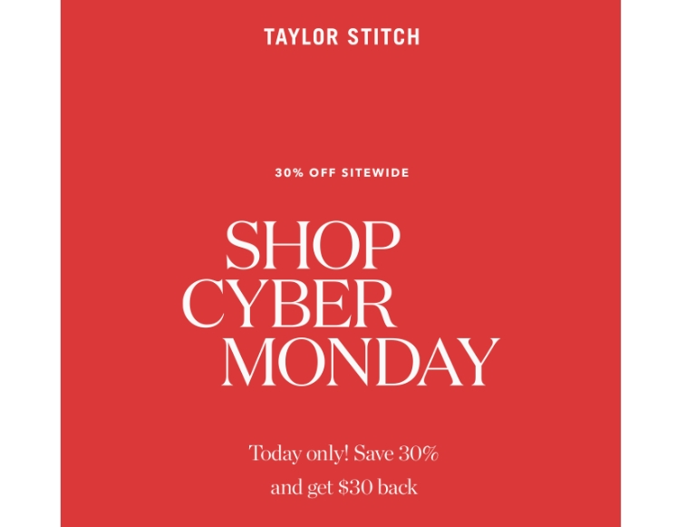 A cyber monday email.
