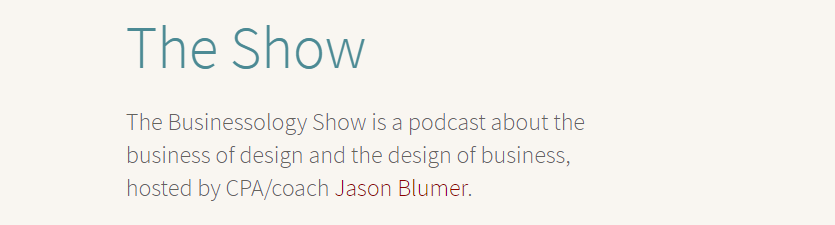 The Businessology show.