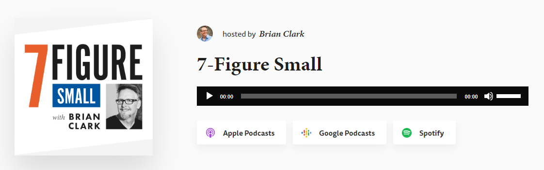 The 7-Figure Small podcast.